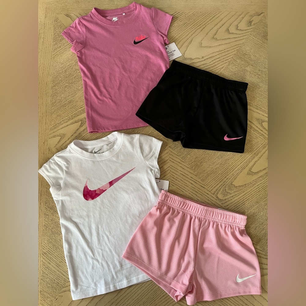 *BUNDLE* Girls Nike Short Sleeve Tees & Shorts Size 5